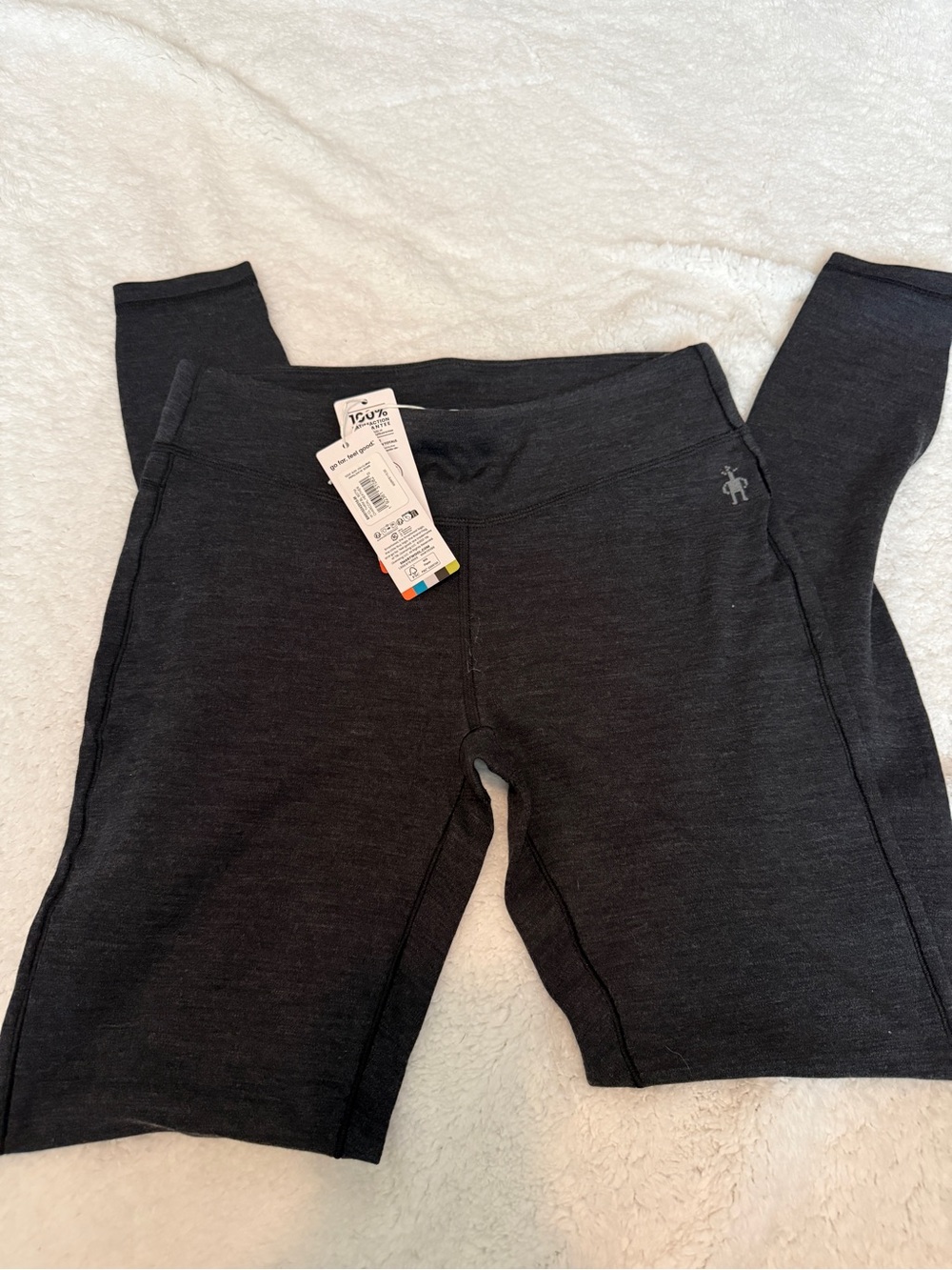 Smartwool Women's Black Charcoal Merino Blend Leggings